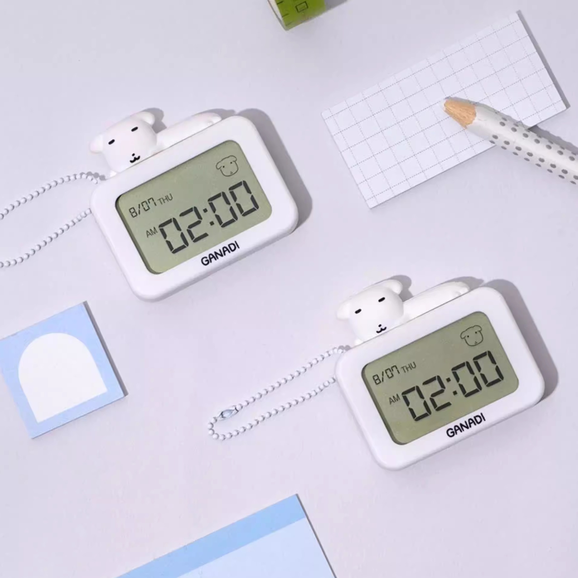 韩国正版ganadi小白狗计时器时钟