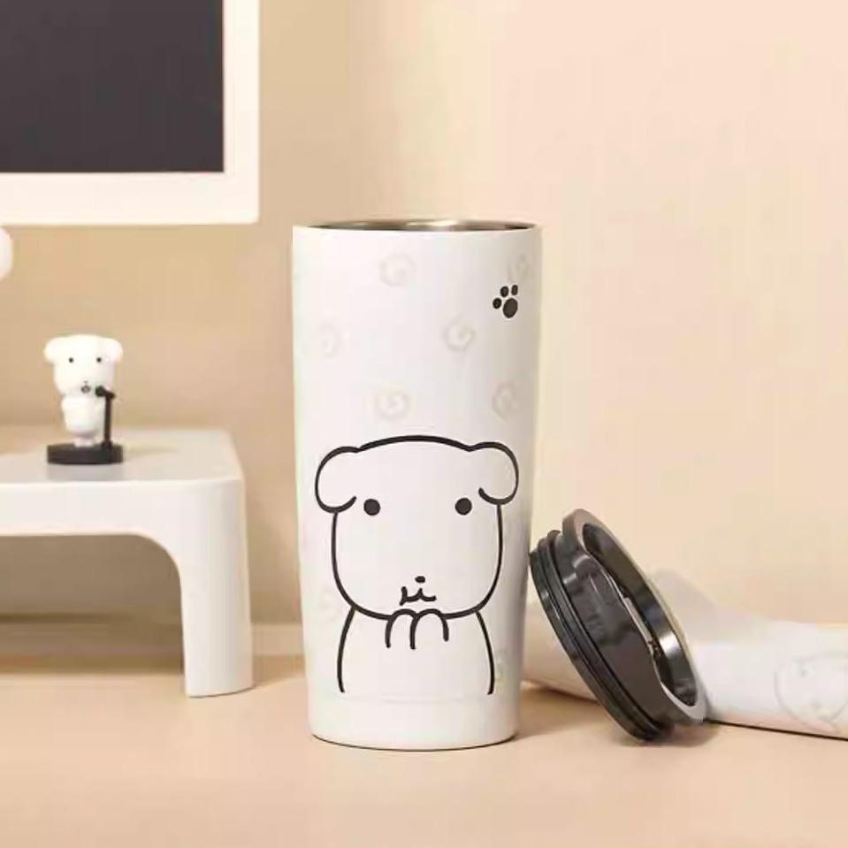 韩国正版ganadi小白狗保温杯