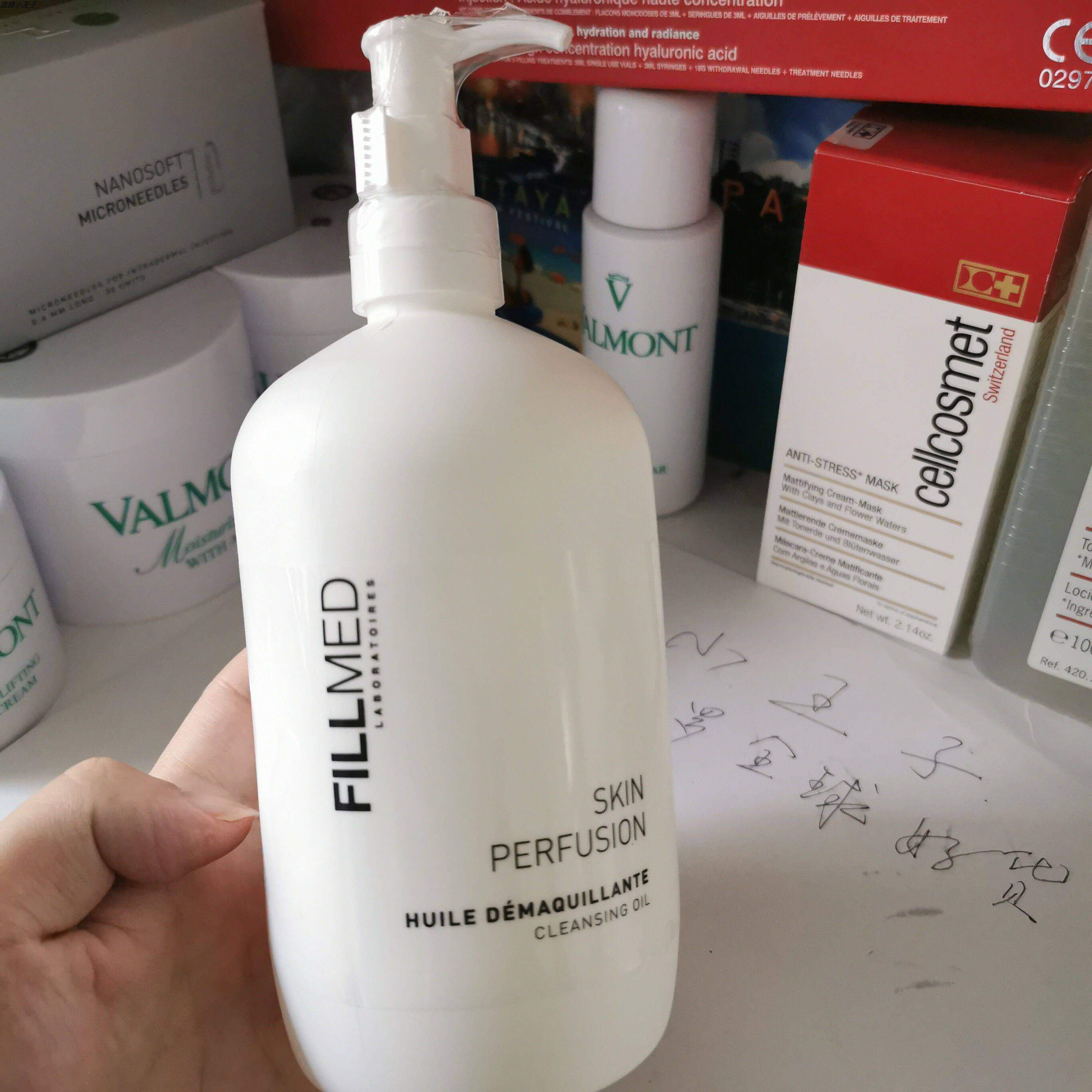现货法国fillmed院线肌肤灌注卸妆油院装500ML清爽不油腻
