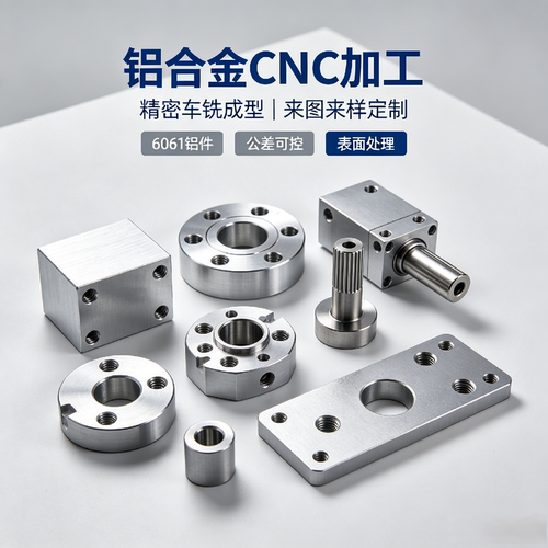 铝合金6061/5052/6063数控车铝板机械五金零配件精密CNC加工定制