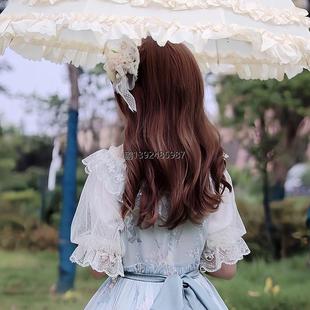 拍照洛丽塔lolita公主风复古遮阳花边蕾丝防晒伞 Cosplay洋伞女