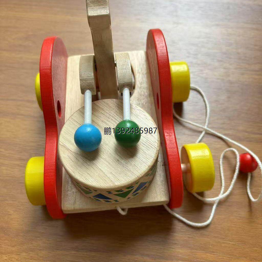 儿童玩具车拖拉婴幼儿木制拉绳宝宝婴儿拉线拖行拉车玩具学步