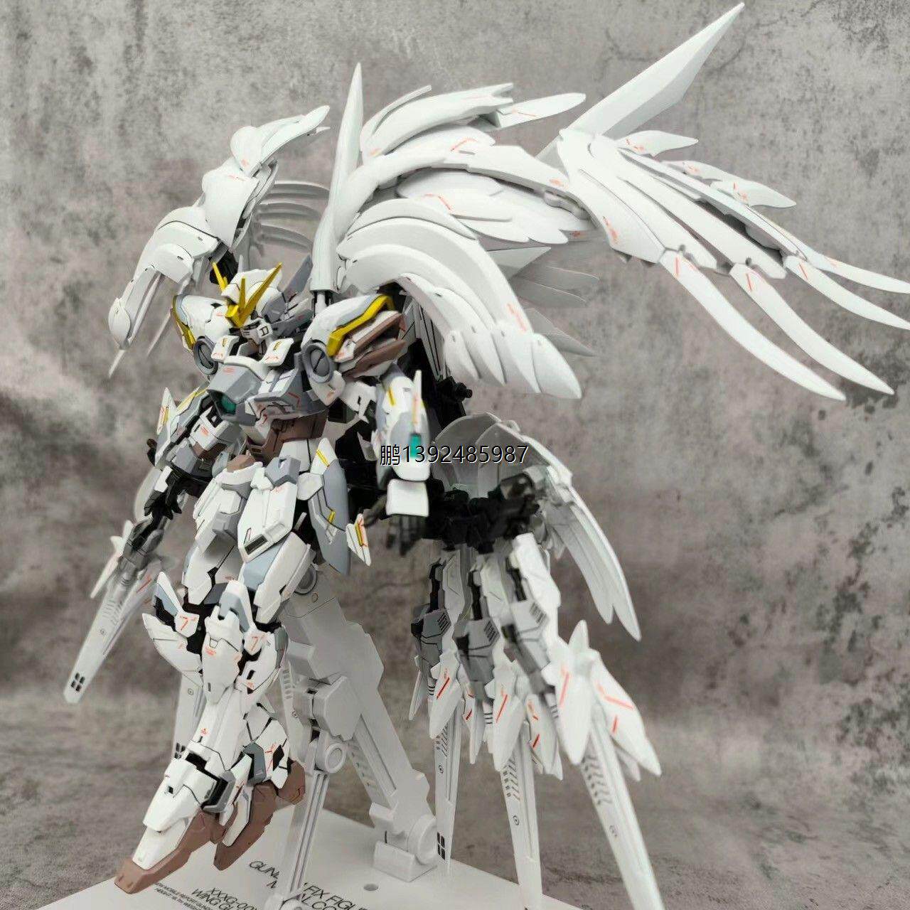 高达大班8827白雪姬飞翼fix样式1/100掉毛天使12根矮星炮模型玩具
