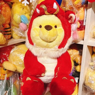 日本迪士尼限定小熊维尼噗噗生肖龙年牛年鼠年马年挂件公仔