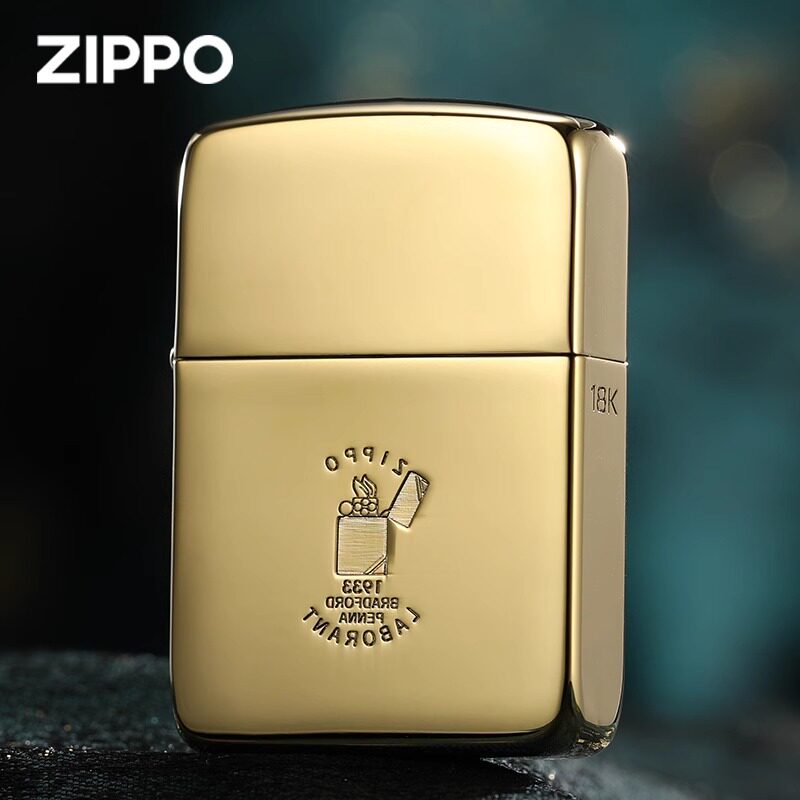 zippo打火机正品防风煤油复刻1941镀钛18K金送朋友男士战友礼物zp
