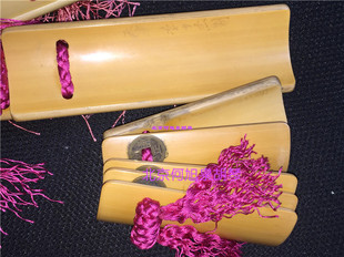 新品专业竹板 天津李少杰制作 演出用专业级竹板 原色快板 非卖品