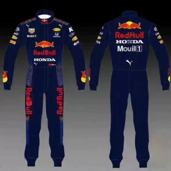 Red Bull Racing Suit, Same Style as Xiao Yi, Go-Kart One-Piece Adult Breathable Car Beach Off-Road Internet Celebrity Photo Shoot Thin Version