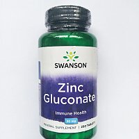 美国原装SWANSON 葡萄糖酸锌片 30MG*250片 美国直邮 特价