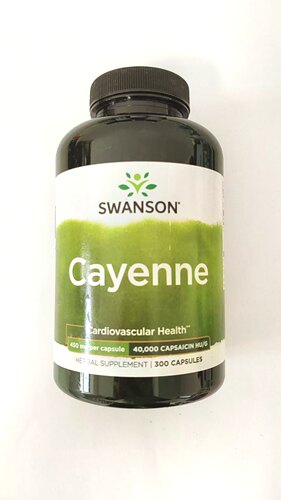 促代谢 心血管健康 美国SWANSON辣椒素胶囊450mg*300粒  美国直邮