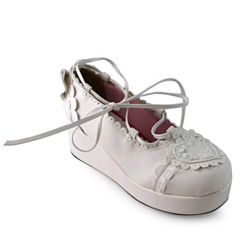 antaina松糕鞋lolita爱心鞋花边