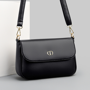 软皮真皮牛皮老人斜挎小包 休闲时尚 专柜正品 中年妈妈包女2025款