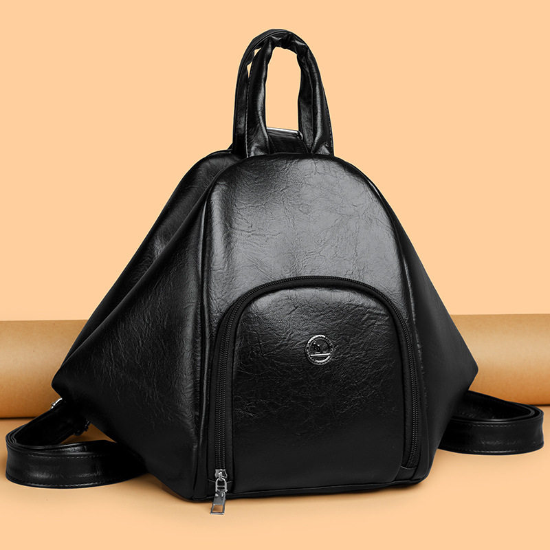 真皮软皮双肩包女士新款时尚多功能大容量多用背包休闲单肩斜挎包