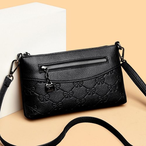 斜挎小包中年妈妈多层手机包