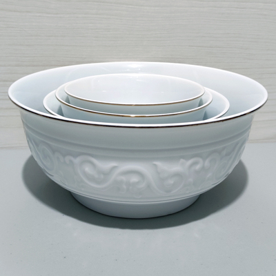 雅诚德陶瓷饭碗大汤碗高脚碗