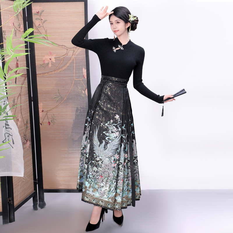 五凤高端仿妆花明制马面裙