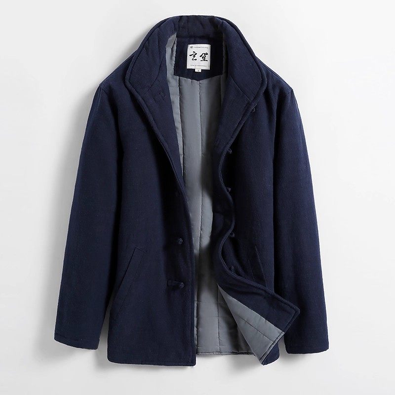 中国风男士唐装外套冬季盘扣立领棉服复古中式棉衣潮牌,男装,唐装,淘宝优惠券,粉丝福利购,淘宝优惠卷