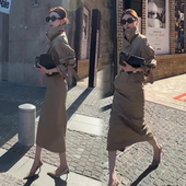 气质名媛外套显瘦半身裙套装 风衣高级感两件套女秋季 时尚 网红爆款