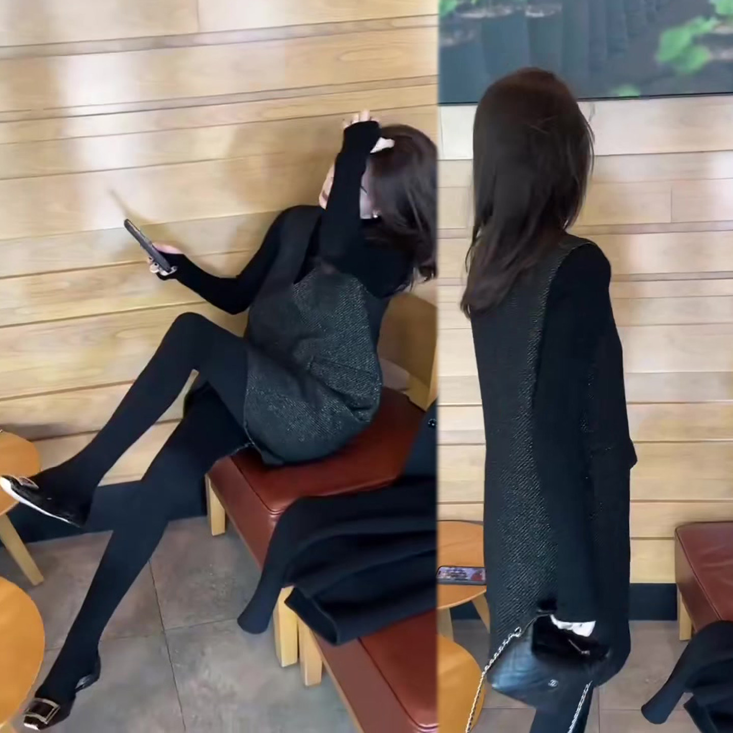 法式名媛风套装裙2026春季新款V领无袖连衣裙+打底衫减龄两件套潮