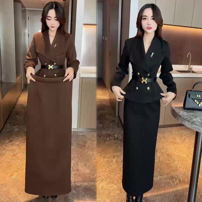 女神气质套装女上衣+半裙