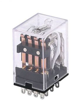 HH54P小型继电器12V 24V 220VMY4NJ JZX-22F 14脚