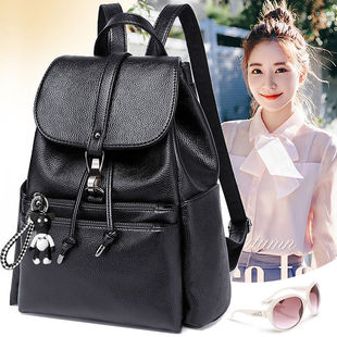 双肩包女2025新款时尚包包大容量真皮通勤旅游轻便高级感旅行背包