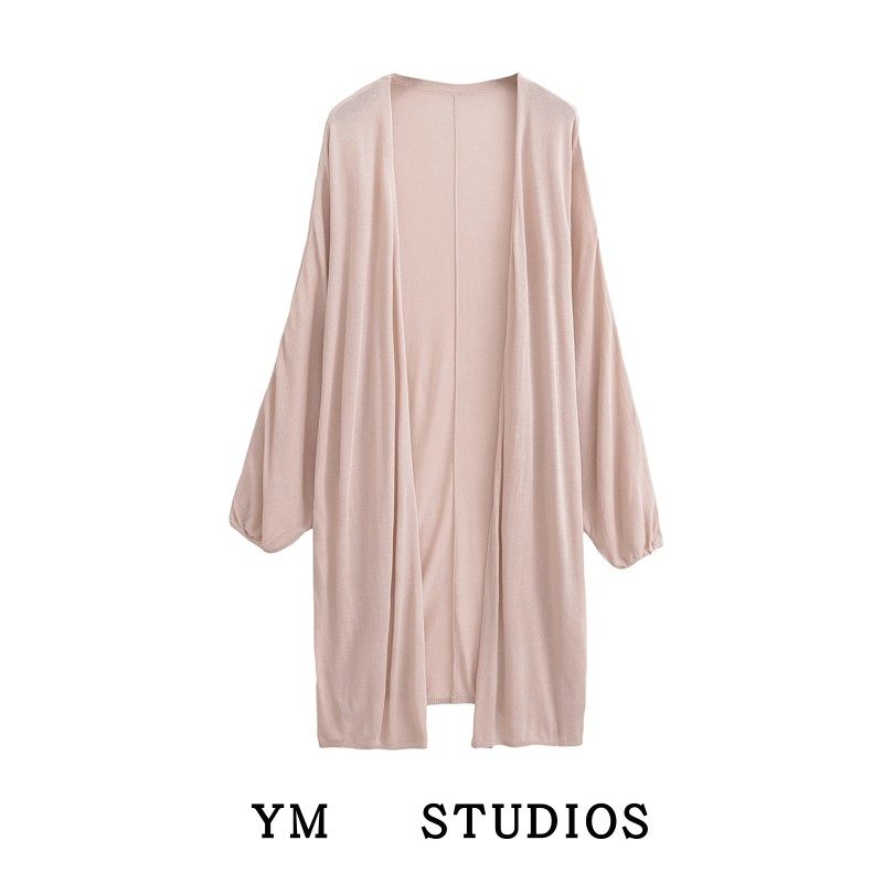 【包邮】纯欲少女感粉色宽松版型针织开衫软糯慵懒风薄款披肩外套