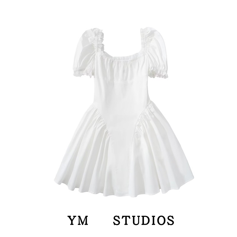 法式初恋系小白裙夏季连衣裙
