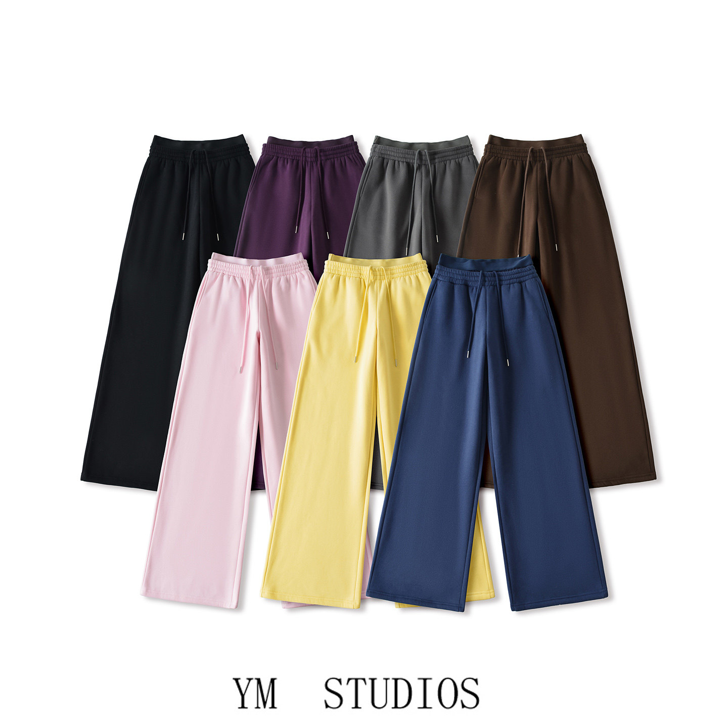 欧美女装   美拉德高腰抽绳加绒双腰阔腿卫裤女宽松直筒休闲卫裤,女装/女士精品,卫裤,淘宝优惠券,粉丝福利购,淘宝优惠卷