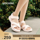 舒适透气户外涉水沙滩鞋 斯凯奇夏季 露趾凉鞋 复古休闲鞋 女子时尚