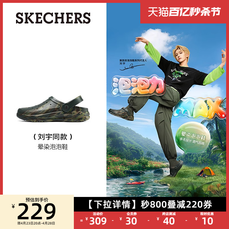 Skechers/斯凯奇涂鸦洞洞鞋