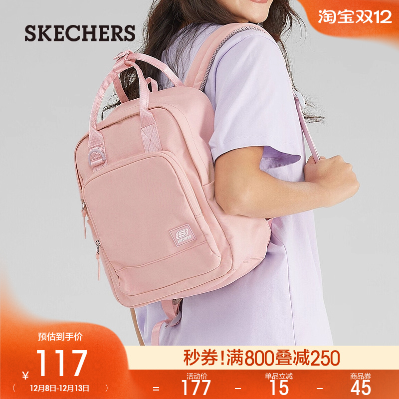 主袋双拉链便于开合，前幅口袋增加包包容量