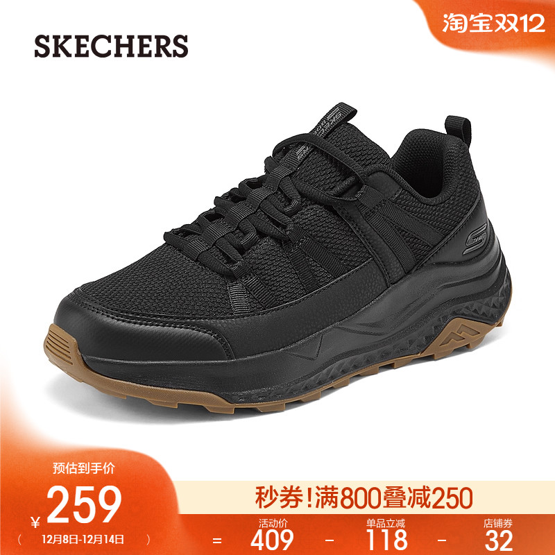 斯凯奇男鞋厚底户外休闲鞋