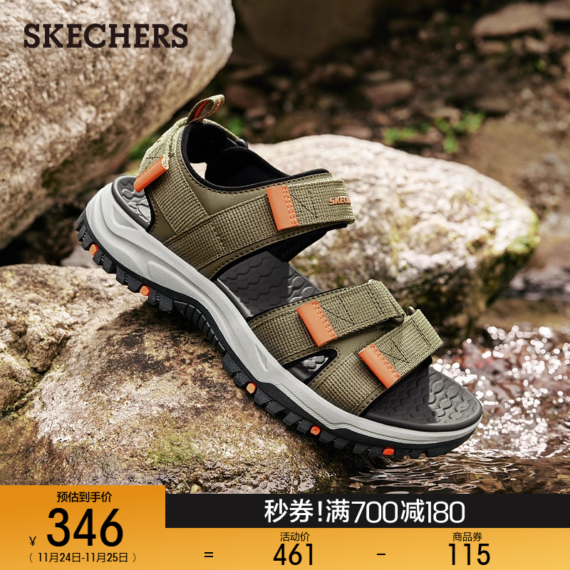 斯凯奇男鞋夏季开车外穿沙滩凉鞋