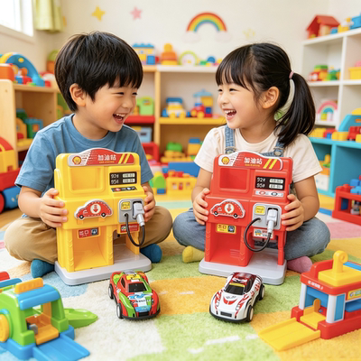 工厂直销趣味儿童加油站城市加油机仿真过家家玩具礼物商超批发爆