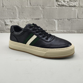 透气舒适百搭休闲单鞋 休闲风系带圆头平底板鞋 真皮男鞋 2026新款