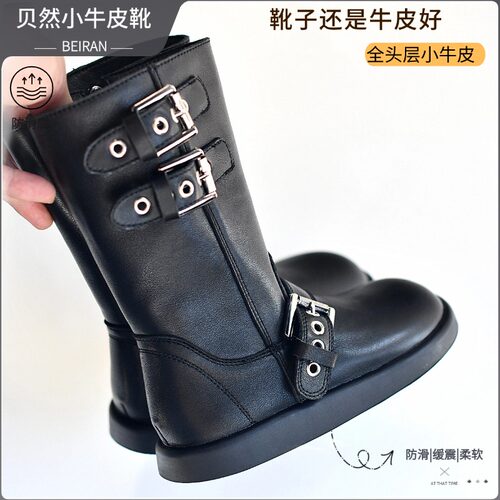 贝然马丁靴女童秋冬靴英美风