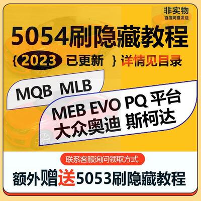 大众奥迪5053 5054刷隐藏 改装教程ODIS工程师改装升级MQB平台MLB