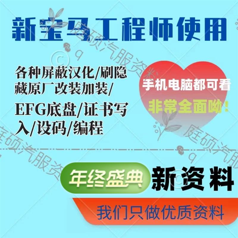 BMW工程师。E F G程式设计设码TOOL32使用 EVO主机刷carplay教程