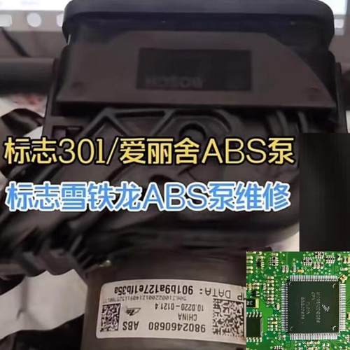 标致雪铁龙爱丽舍ABS泵报内部故障0601故障码验证数据