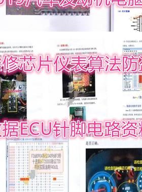 2019汽车发动机电脑板维修芯片仪表算法防盗数据ECU针脚电路资料