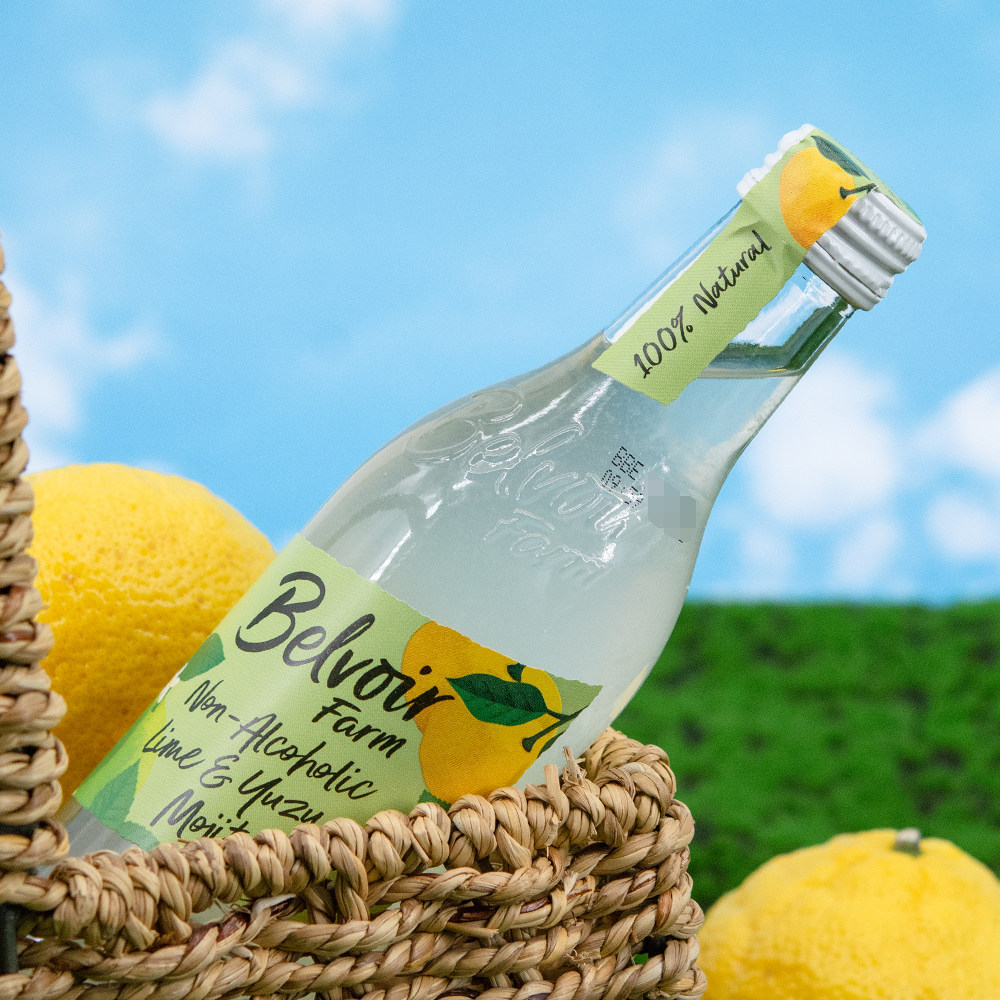 英国进口belvoir farm柚子青柠无醇莫吉托味气泡饮料