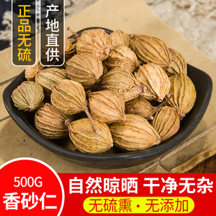 中药材 香砂仁 香料川砂仁 特级沙仁 正品卤料 500g克 可免费磨粉