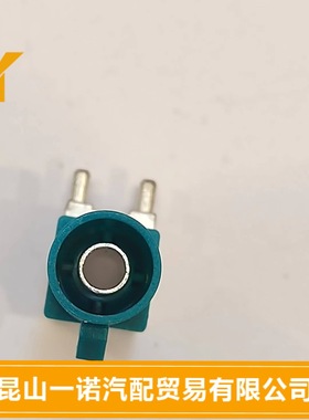 罗森博格版汽车板端连接器MINI-FAKRA4合1HFM弯头公座 卧式