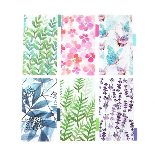 隔板原创彩色索引分类A5A6活页