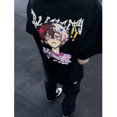 动漫印花短袖t恤夏季男女新款