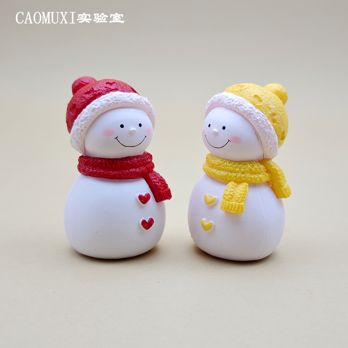 微景观摆件小号圣诞节造景雪人公仔 卡通模型DIY烘焙装饰手办玩偶