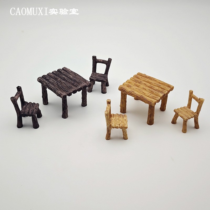 仿真小号复古桌椅子板凳模型微景观摆件DIY趣味造景 树脂桌面装饰,家居饰品,装饰摆件,淘宝优惠券,粉丝福利购,淘宝优惠卷