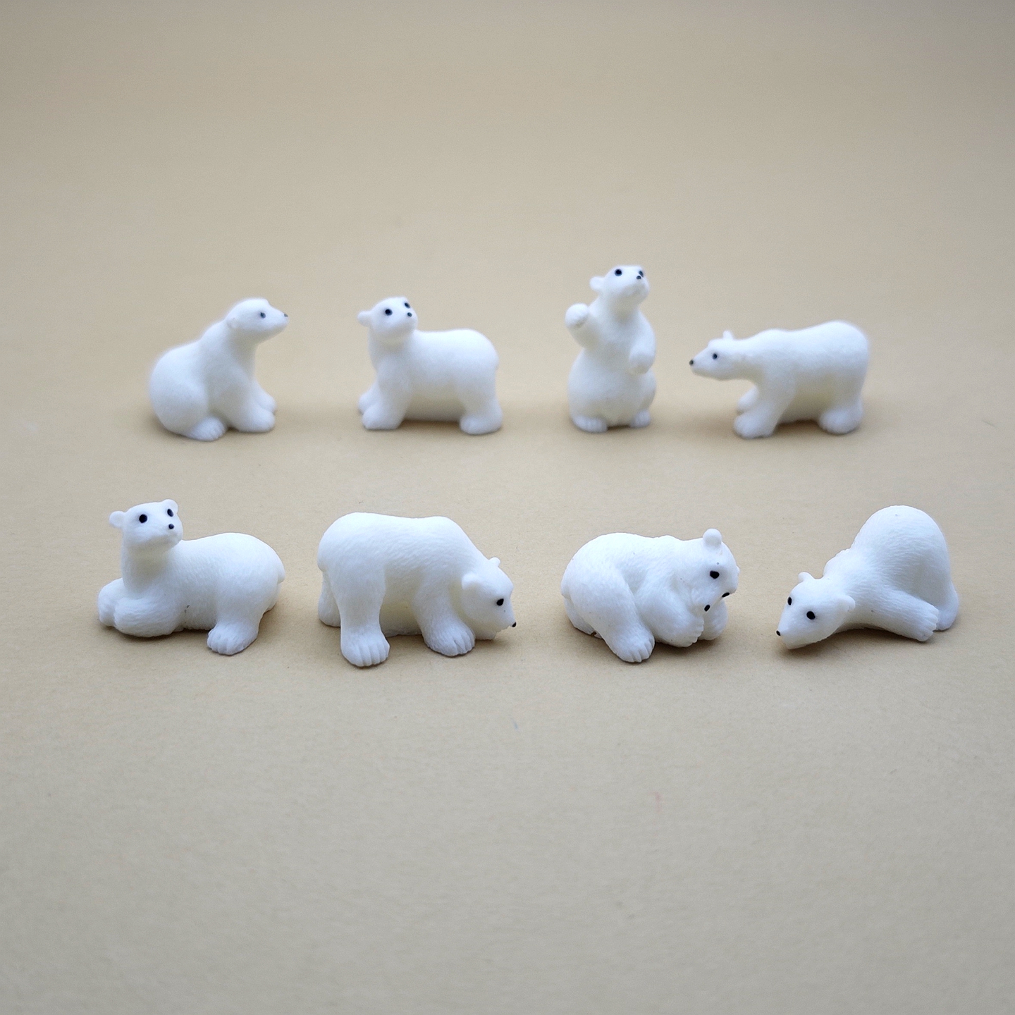 微景观仿真超小北极熊公仔