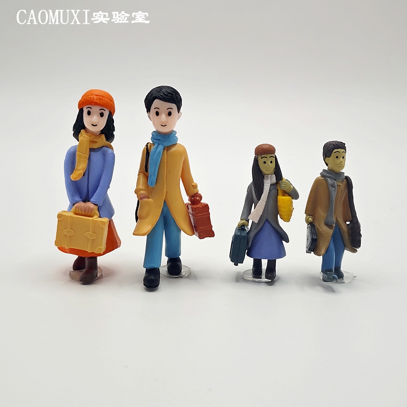 小号塑料微景观工艺品人物模型