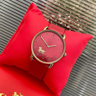 2026马年红色手表蔻家经典手表马年生肖小红表专属马到成功